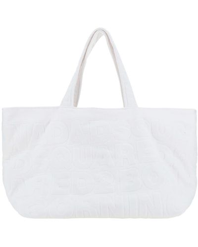 DSquared² Jacquard Tote Bag - White