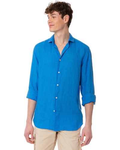 Mc2 Saint Barth Bluette Linen Pamplona Shirt