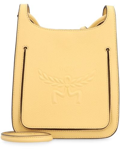 MCM Himmel Mini Leather Hobo Bag - Yellow