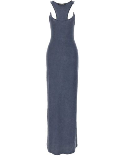Y. Project 'Invisible Strap' Dress - Blue