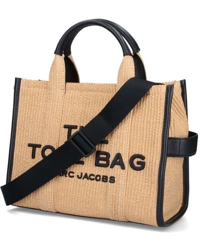 Marc Jacobs The Woven Medium Tote Shopping Bag - Black