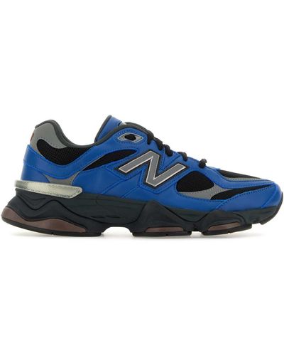 New Balance Mesh And Leather 9060 Trainers - Blue