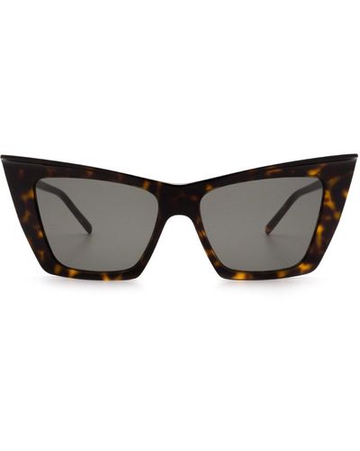 Saint Laurent Square Cat Eye Sunglasses - Grey