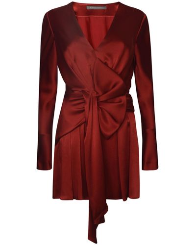 Alberta Ferretti Mini Dress - Red