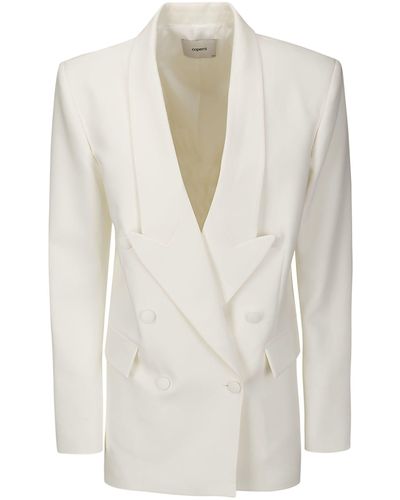 Coperni Double Breasted Tailored Jacket - White