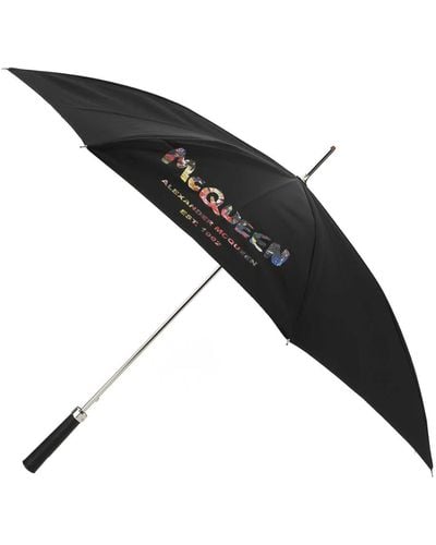 Alexander McQueen Nylon Umbrella - Black