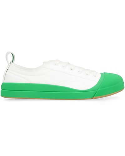Bottega Veneta Vulcan Fabric Low-top Sneakers - Green