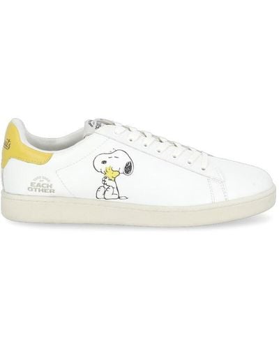 MOA Snoopy And Woodstock Gallery Trainers - White