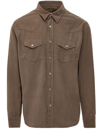 Tom Ford Western Shirt - Brown