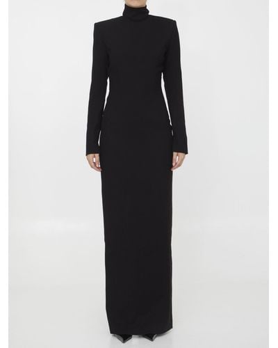 Monot Cut-out Long Dress - Black