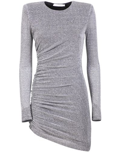 Amen Asymmetric Mini Dress - Gray
