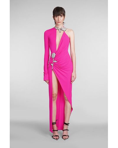 David Koma Dress In Fuxia Polyester - Pink