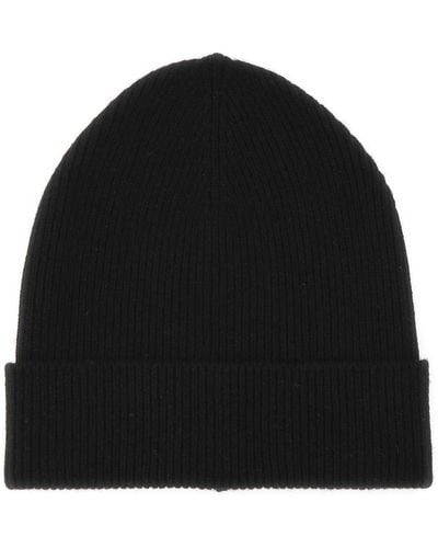 Prada Cashmere Beanie Hat - Black