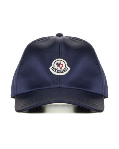 Moncler Logo Nylon Baseball Cap - Blue