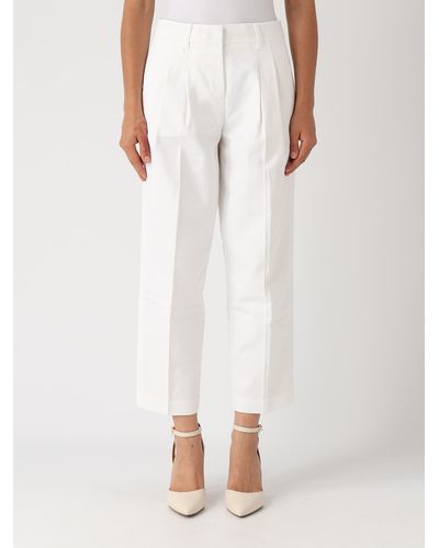 Michael Kors Cotton Trousers - White