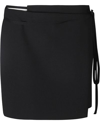 Sportmax Mini Wrap Skirt - Black