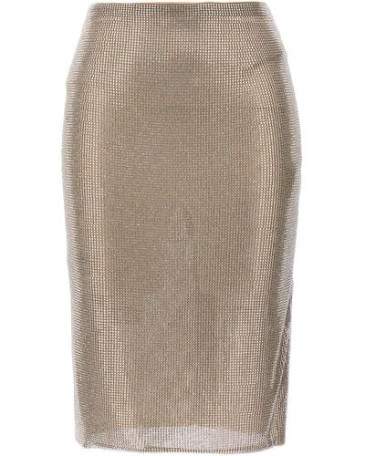 GIUSEPPE DI MORABITO Crystal Skirt - Natural