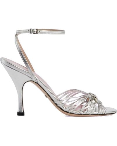 Gucci Leather Sandals - White