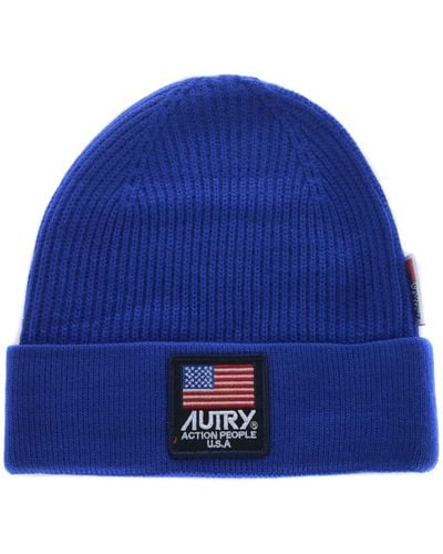 Autry Ribbed Hat - Blue