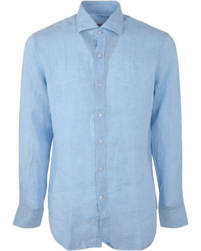 Dnl Linen Classic Shirt - Blue
