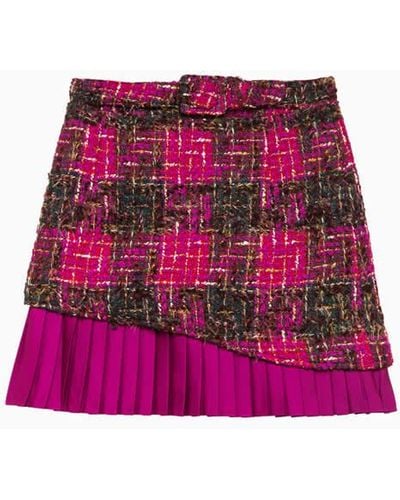 ANDERSSON BELL Skirt With Layered Pleats - Purple