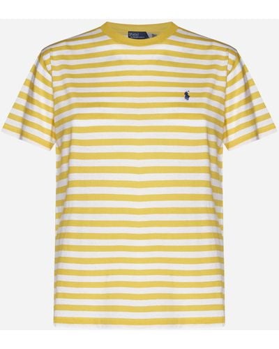 Polo Ralph Lauren Striped Crewneck T-Shirt - Yellow