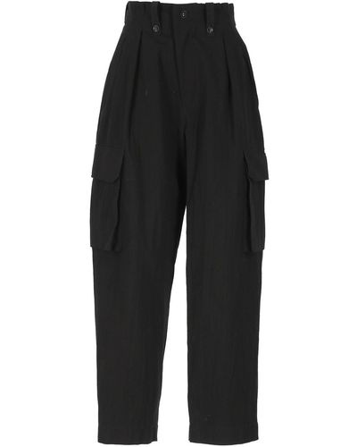 Y's Yohji Yamamoto Cotton Pants - Black