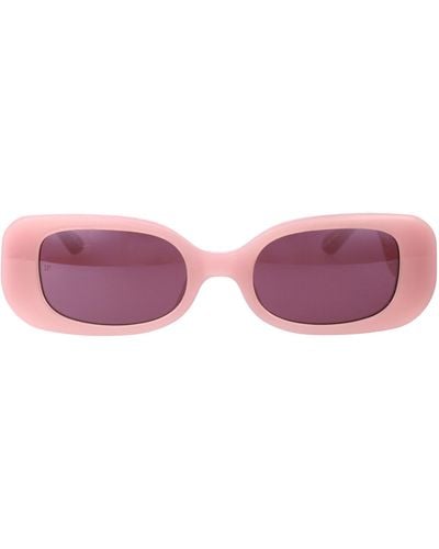 Linda Farrow Lola Sunglasses - Pink