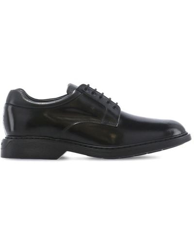 Hogan H576 Lace-Up Shoes - Black