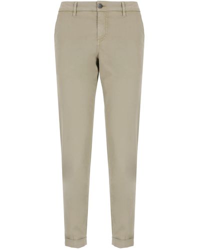 Fay Cotton Trousers - Natural