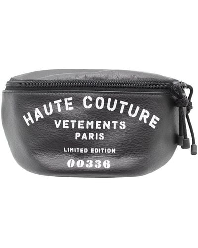 Vetements Haute Couture Funny Pack Bags - Black