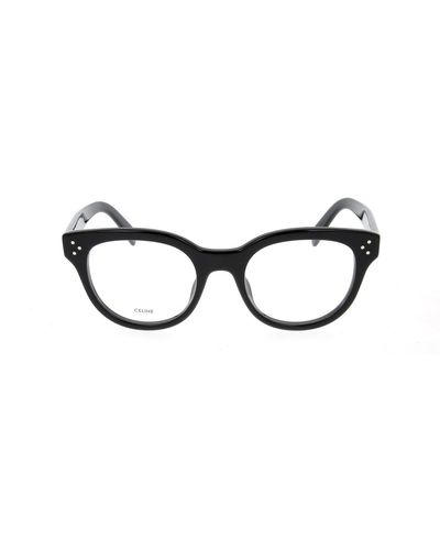 Celine Round Frame Glasses - Black