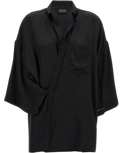 Balenciaga Wrap Shirt - Black
