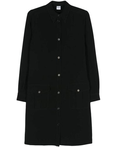 Aspesi Button Down Belted Dress - Black