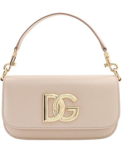 Dolce & Gabbana 3.5 Leather Handbag - Natural