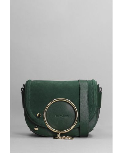 See By Chloé Mara Shoulder Bag In Green Leather