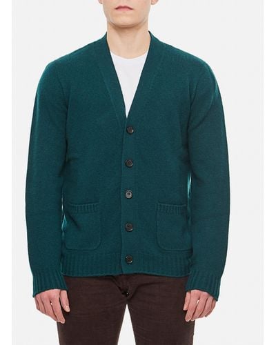 Drumohr Wool Cardigan Sweater - Green