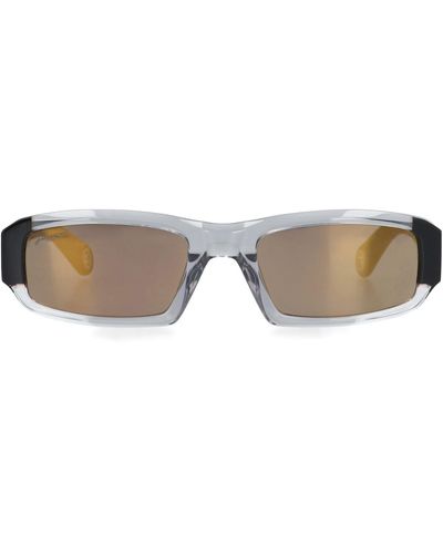 Jacquemus Alt Rectangle-Frame Sunglasses - Black