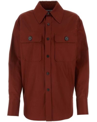 Saint Laurent Tiziano Cotton Shirt - Red