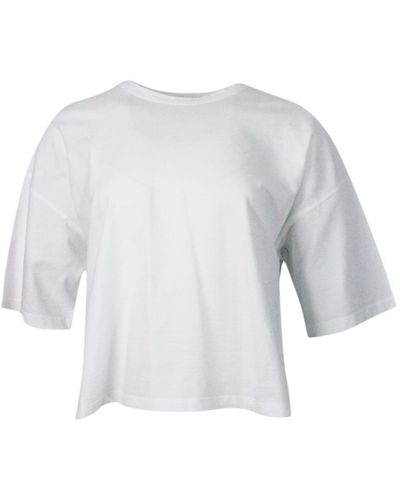 Malo Crew-Neck, Short-Sleeved T-Shirt - White