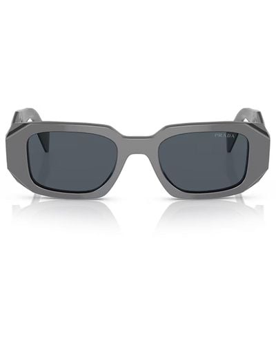Prada 51mm Rectangular Sunglasses - Gray