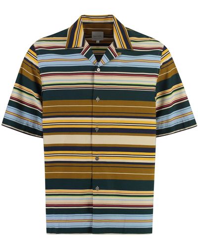 Paul Smith Printed Short Sleeved Shirt - Multicolor