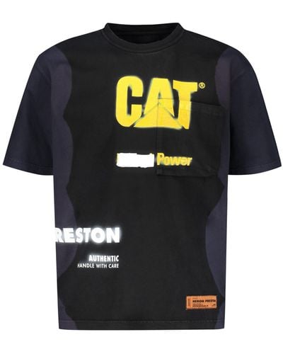 Heron Preston X Cat Printed Cotton T-Shirt - Black