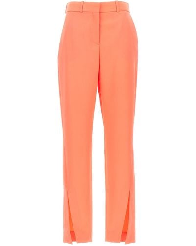 Balmain With Side Slits Trousers - Orange