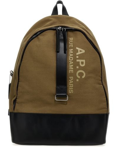 A.P.C. Sac A Dos Sense Backpacks - Green