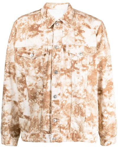 Isabel Marant Camouflage-print Denim Jacket - Natural