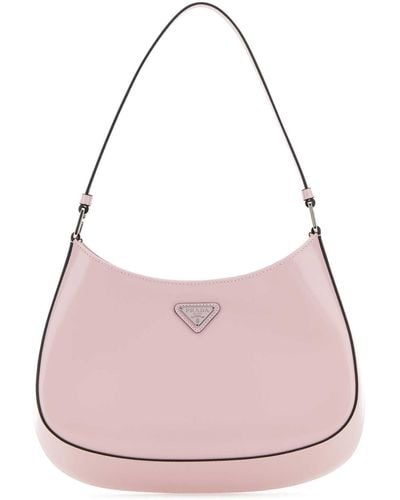 Prada Pastel Leather Cleo Handbag - Pink