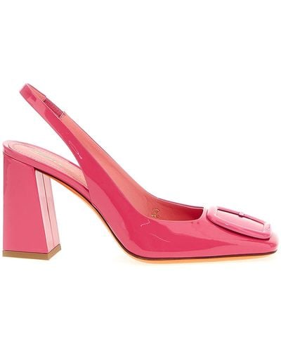 Santoni Peaches Court Shoes - Pink