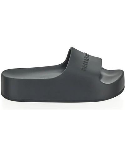 Balenciaga Chunky Slide Sandal - Grey
