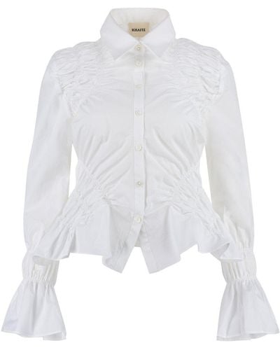 Khaite Cotton Poplin Shirt - White